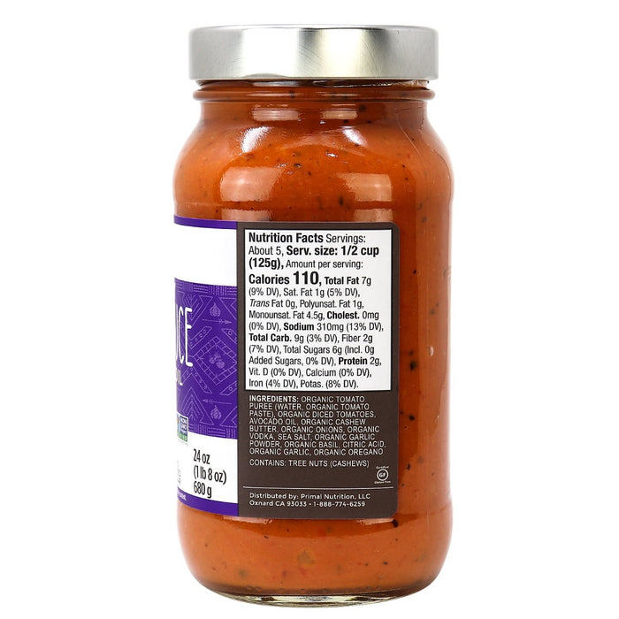 Primal Kitchen - Pasta Sauce, Dairy-Free Vodka, 685ml