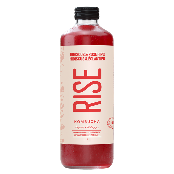 Rise Kombucha - Hibiscus & Rose Hips, 1L