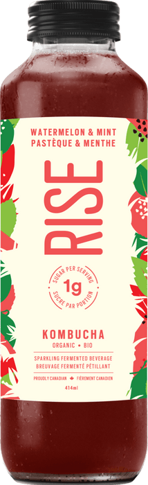 Rise Kombucha - Low Sugar Watermelon & Mint, 414ml
