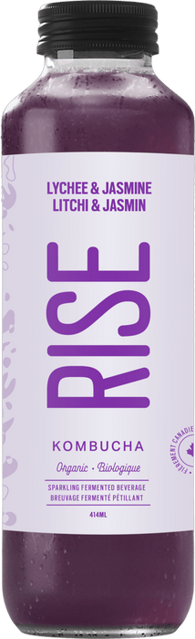 Rise Kombucha - Lychee & Jasmine, 414ml