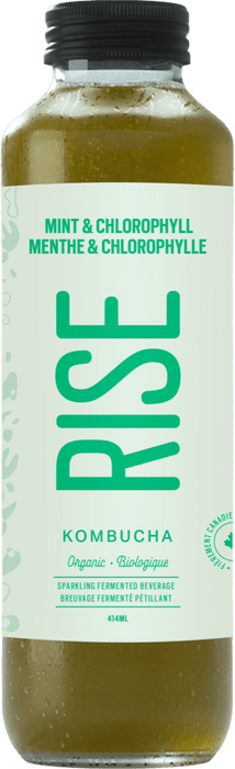 Rise Kombucha - Mint & Chlorophyll, 414ml