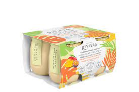 Riviera - Vegan Delight Mango Passionfruit Coconut Milk Yogurt, 4x120g