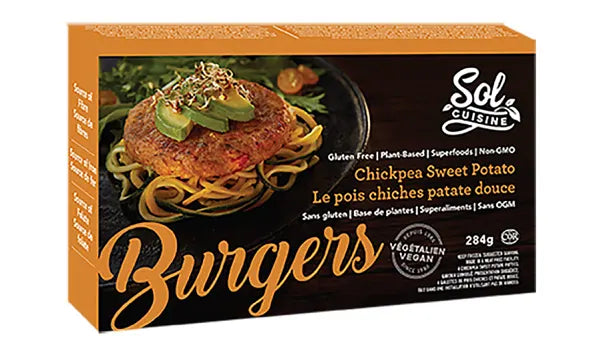 Sol Cuisine - Chickpea Sweet Potato Burger, 284g