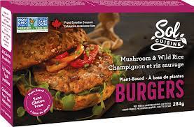 Sol Cuisine - Mushroom & Wild Rice Burgers, 284g