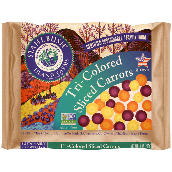 Stahlbush Island Farms - Tri-Coloured Sliced Carrots, 300g