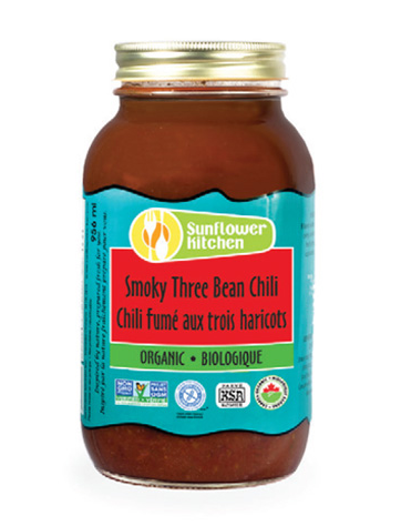 Sunflower Kitchen - Organic Smoky Three Bean Chili (Medium Heat), 956ml