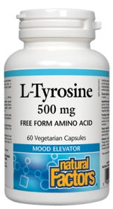 Natural Factors - L-tyrosine 500mg, 60 CAPS