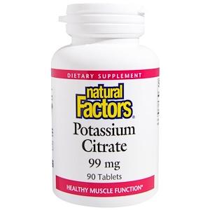 Natural Factors - Potassium 99mg, 90 tabs