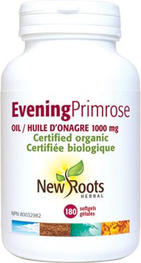 New Roots Herbal - Evening Primrose Oil (1000mg), 180 softgels