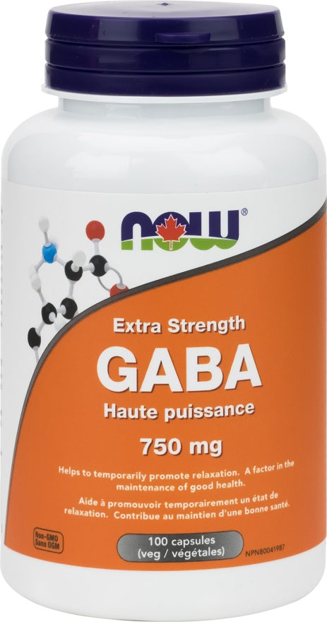 NOW Gaba Extra Strength 750mg 100 caps