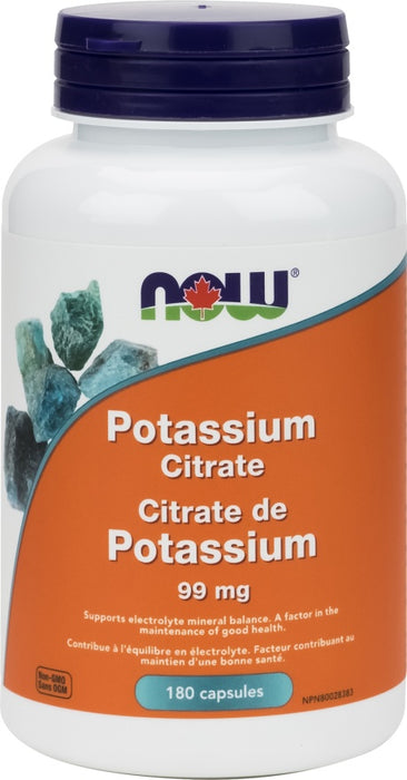 NOW Potassium Citrate 99mg 180caps