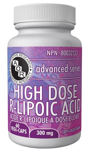 AOR - High Dose R-Lipoic Acid, 60 VCaps