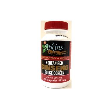 Atkins Ginseng Farm - Korean Red Ginseng - 100 caps