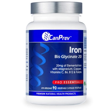 CanPrev - Iron Bis-glycinate 20, 90VEGICAPS