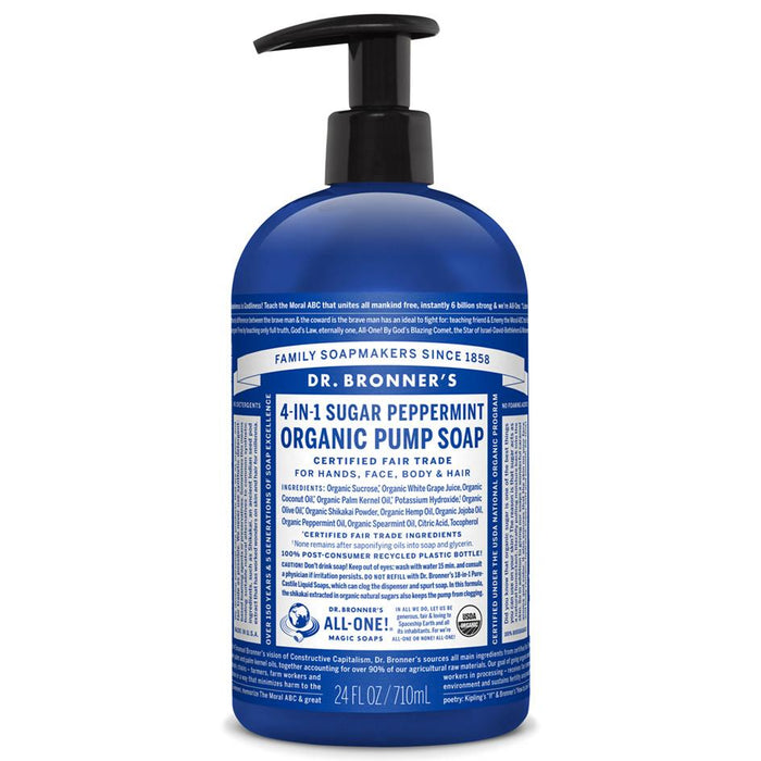 Dr. Bronner's - Pump Soap - Peppermint, 710ml