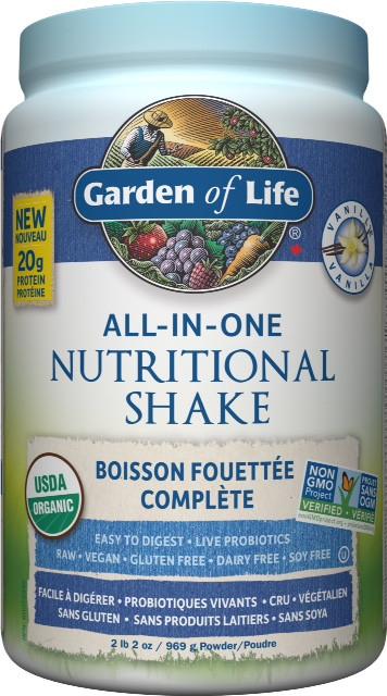 Garden of Life - Raw All-in-one Shake Vanilla - 972 g