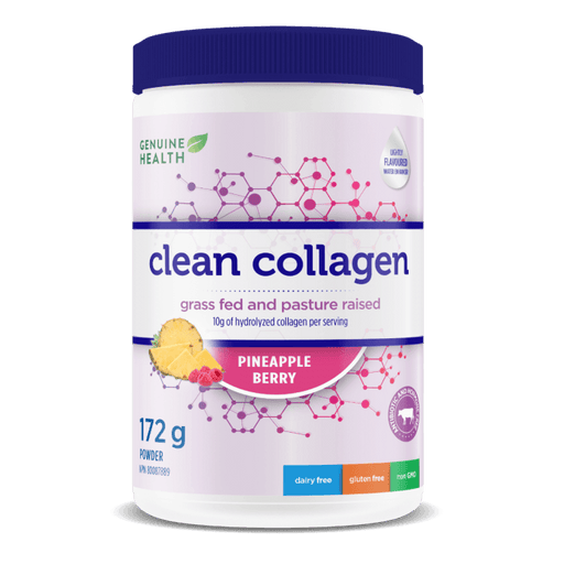 Genuine Health - Clean Collagen - Pineapple Berry, 172g