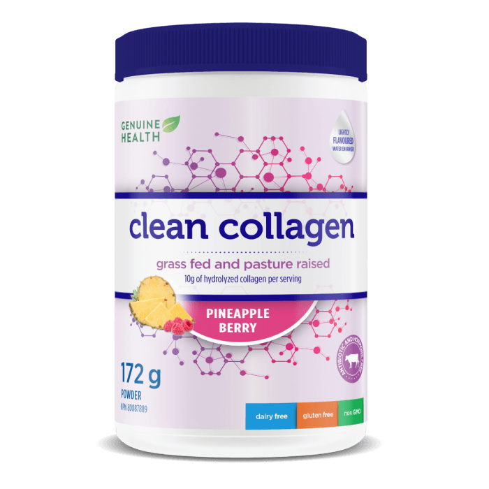 Genuine Health - Clean Collagen - Pineapple Berry, 172g