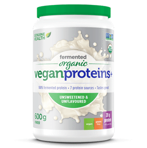 Genuine Health - Fermented Organic Vegan Proteins+ Unflavoured, 600g