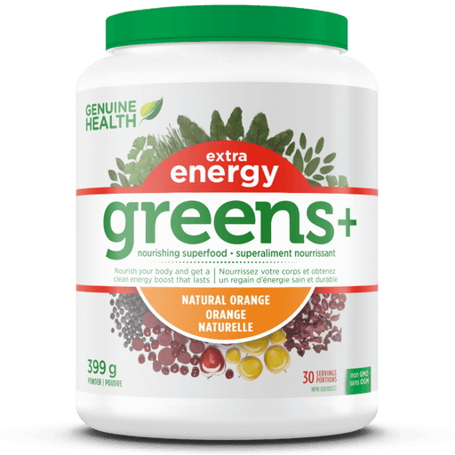 Genuine Health - Greens+ Energy Orange, 399g