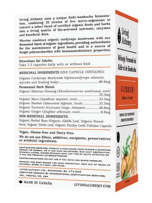 Living Alchemy - Warrior, 60 Capsules