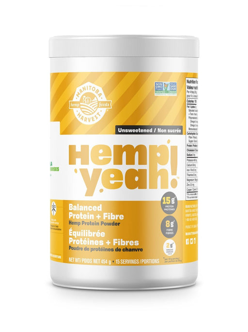 Manitoba Harvest -  Hemp Yeah! Balanced Protein & Fibre Protein Powder, 454g