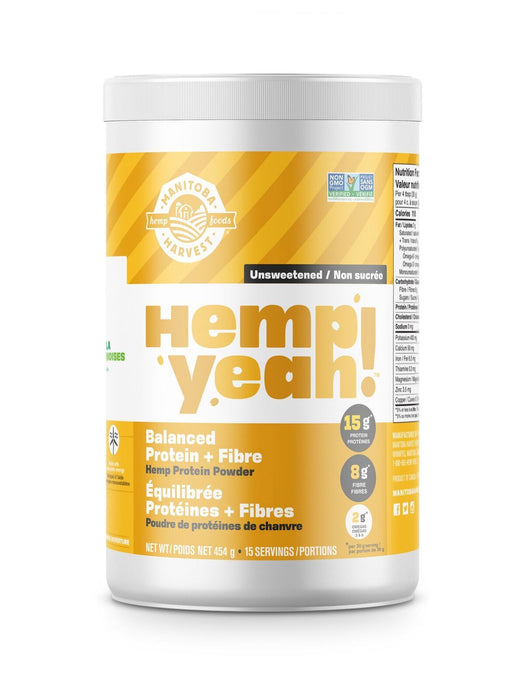 Manitoba Harvest - Hemp Yeah! Balanced Protein & Fibre Protein Powder, 454g