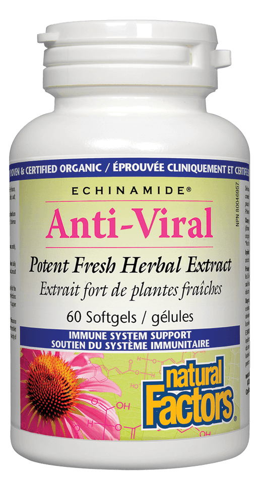 Natural Factors - Echinamide® Anti-Viral Fresh Herbal Extract, 60 softgels