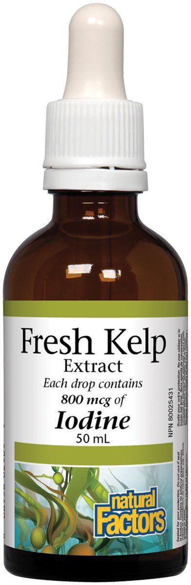 Natural Factors - Liquid Iodine Fresh Kelp Extract, 50ml