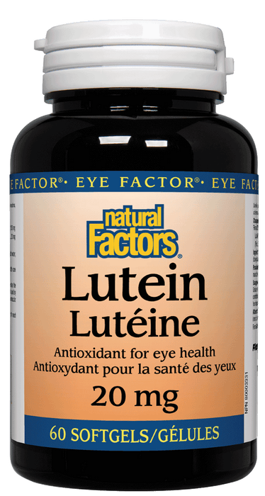 Natural Factors - Lutein  20 mg, 60 softgels