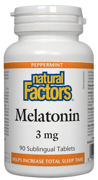 Natural Factors - Melatonin 3mg, 90 tablets