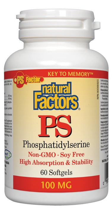 Natural Factors - PS 100mg, 60 softgels