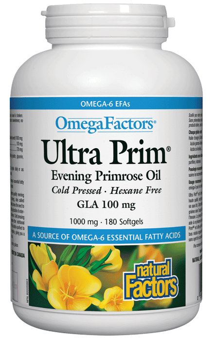 Natural Factors - Ultra Prim® Evening Primrose Oil -180 softgels