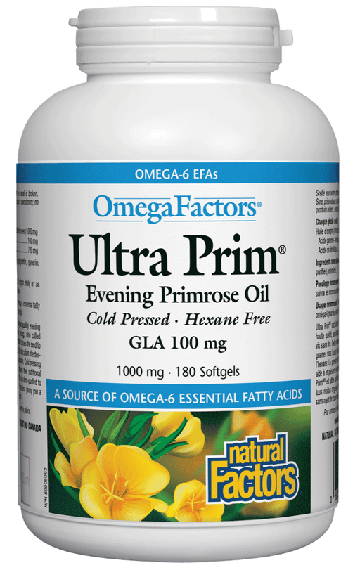 Natural Factors - Ultra Prim® Evening Primrose Oil -180 softgels