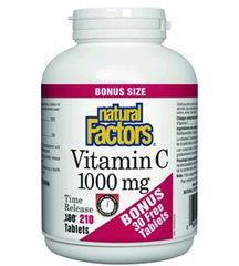 Natural Factors - Vitamin C Time Release - Bonus, 210 tabs