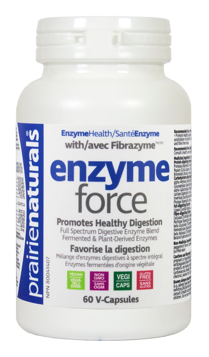 Prairie Naturals - Enzyme-Force with FibraZyme™, 60 Caps