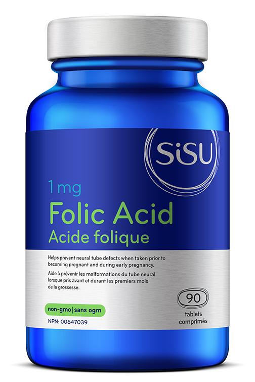 Sisu Folic Acid 1mg - 90 caps