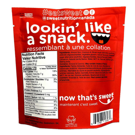 Sweet Nutrition - Soft Baked  Snickerdoodle Cookies + MCT Oil, 70g