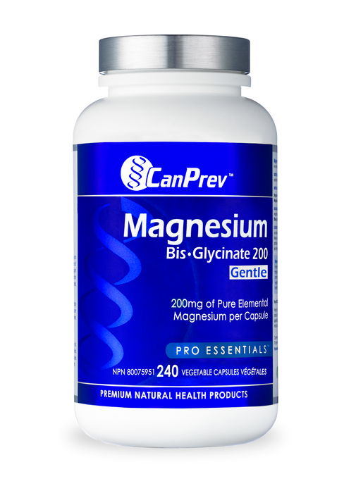 CanPrev - Magnesium Bis-Glycinate - 200mg - 240 Capsules