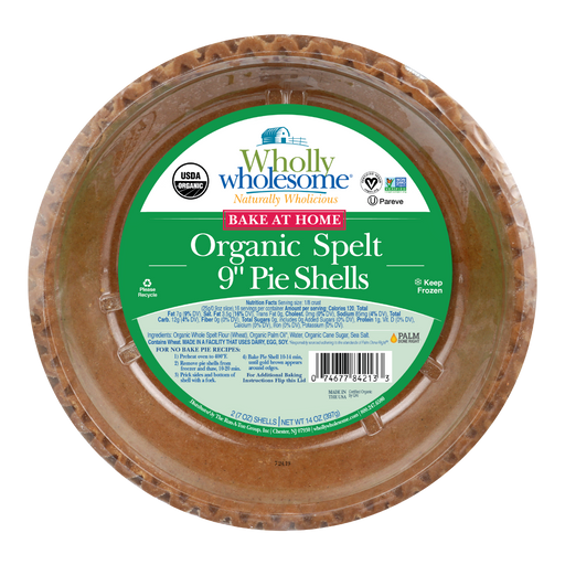 Wholly Wholesome - Organic Spelt 9" Pie Shells (2-pack), 396g