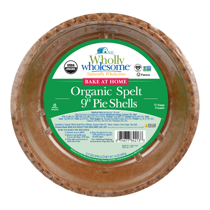 Wholly Wholesome - Organic Spelt 9" Pie Shells (2-pack), 396g