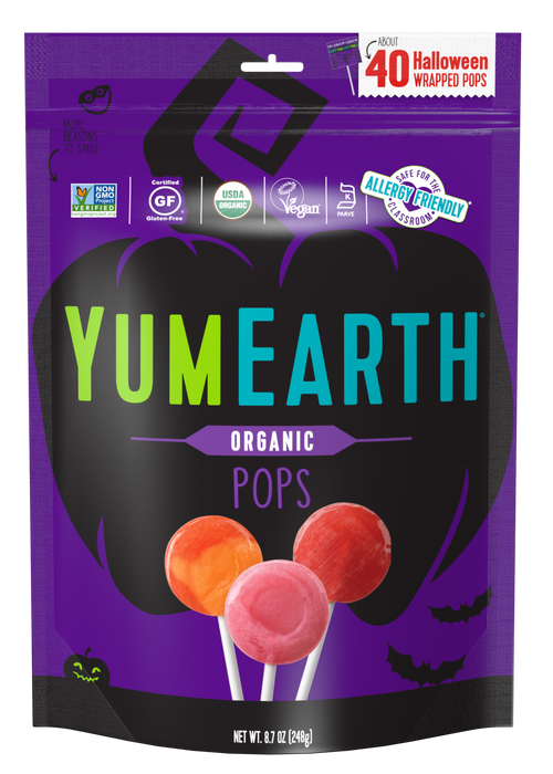 Yum Earth - Halloween Organic Lollipops, 40 count