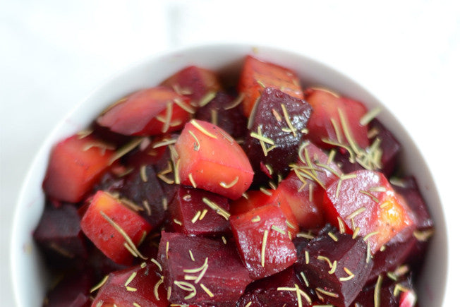 Balsamic Roasted Beets with Rosemary