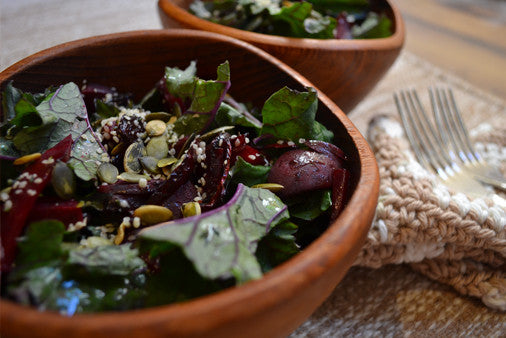 Beet & Kale Salad with Three Farmers Camelina Dill