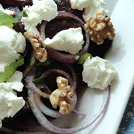 Beet Salad with Goat Cheese and Walnuts