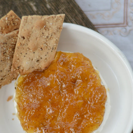 Creamy Baked Brie with Sweet Fig Jam