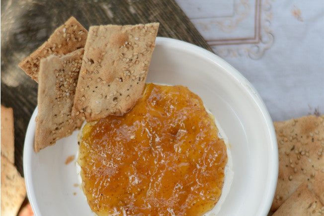 Creamy Baked Brie with Sweet Fig Jam
