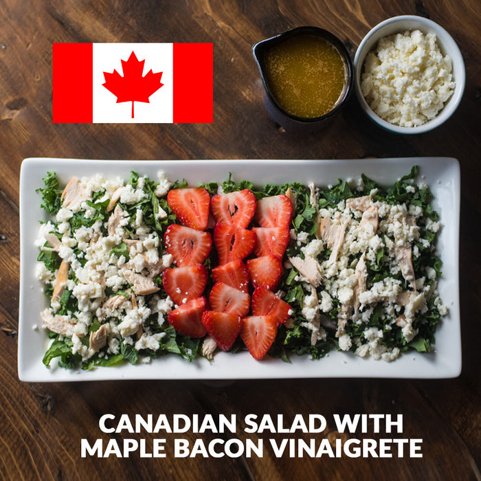 Canadian Salad with Maple Bacon Vinaigrette