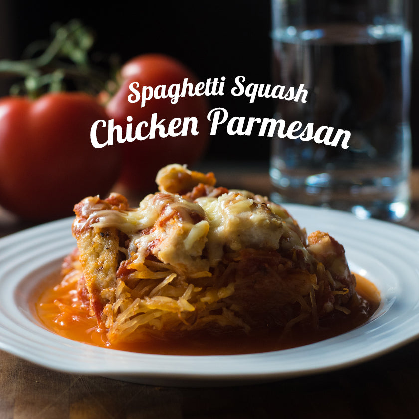 Spaghetti Squash Chicken Parmesan