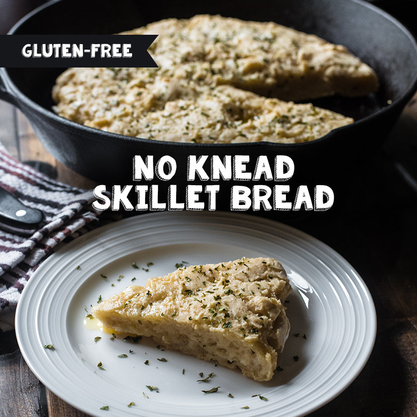 Gluten-Free No Knead Skillet Bread